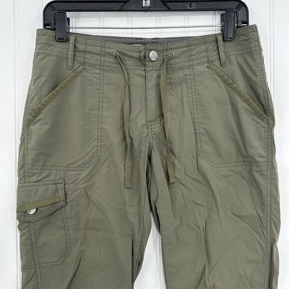 REI Pants Womens 4 Roll Up Convertible Green Hiking Gorpcore Trail Outdoor *Spot - Picture 3 of 14